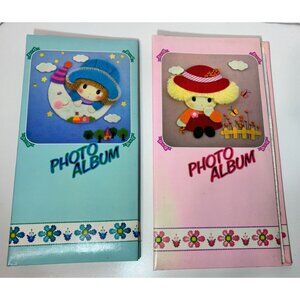 Vintage Kawaii Photo Albums Three Leaf Stationery Taiwan RARE